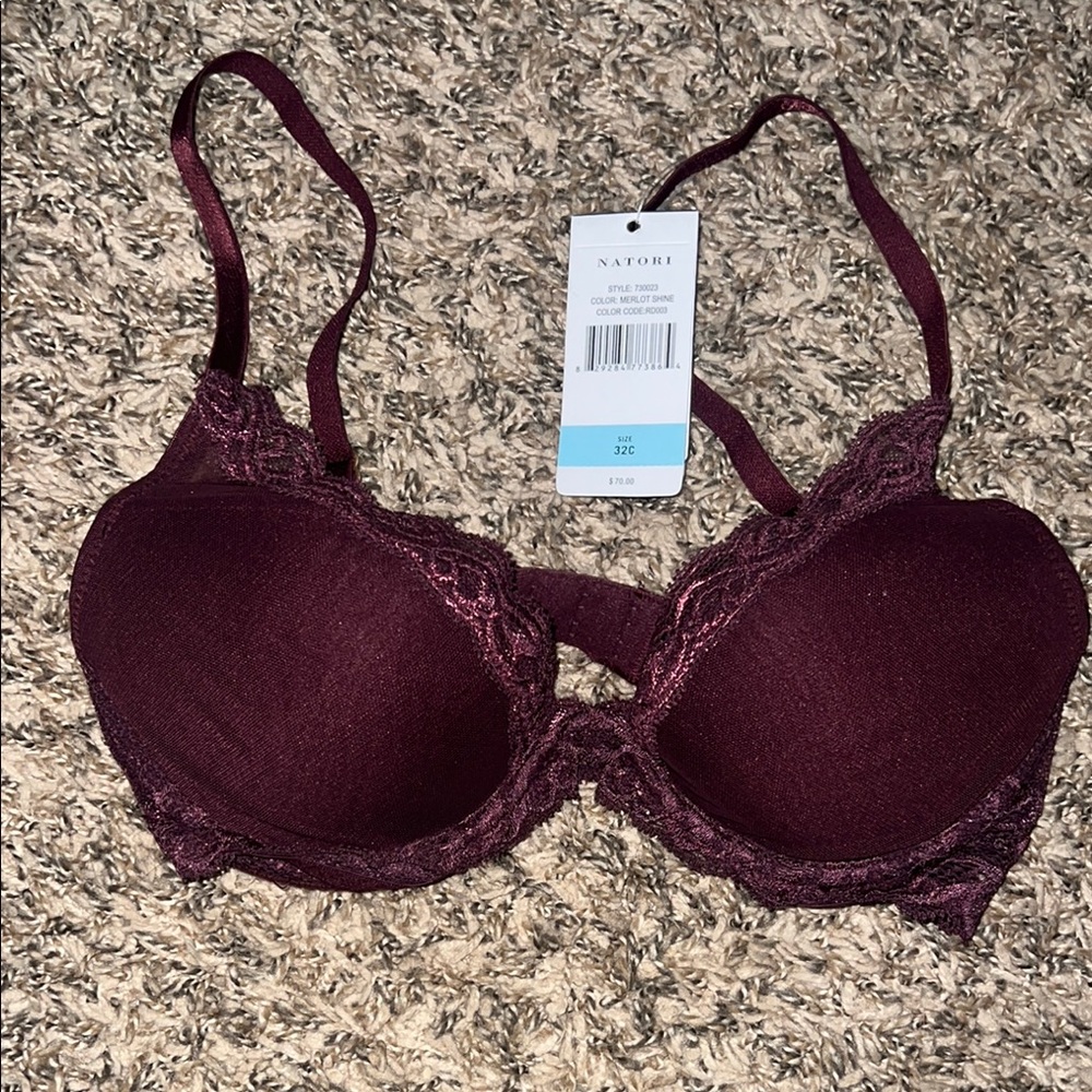 Natori Deep Burgundy Lace Bra